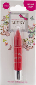 Дитяча декоративна косметика: Висувна помада-олівець для губ червоний, Lukky