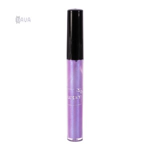 Голографический блеск для губ фиолетовый с ароматом черной смородины, Lukky
