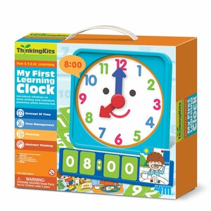 Часы и время года: Навчальний набір «Мій перший годинник з картками» 00-04689, 4M