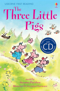 Навчання читанню, абетці: The Three Little Pigs + CD [Usborne]