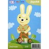 Кукла-наряжайка Зайчик, Игровой набор из картона, Умная бумага