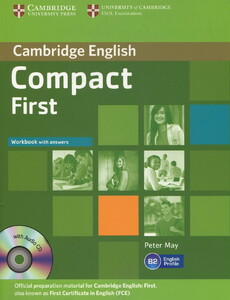 Книги для взрослых: Compact First Workbook with answers (+ CD)