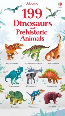 Книги про динозавров: 199 Dinosaurs and prehistoric animals [Usborne]
