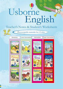 Навчальні книги: Usborne English teachers notes and students worksheets (blue)