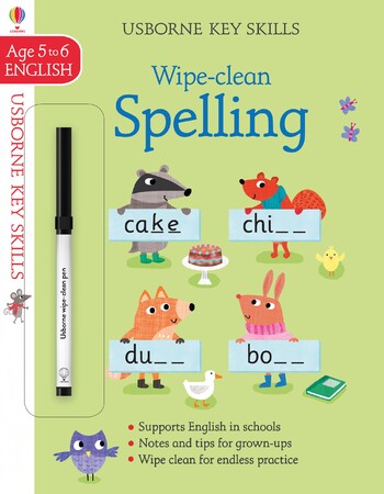 Для младшего школьного возраста: Wipe-clean spelling 5-6