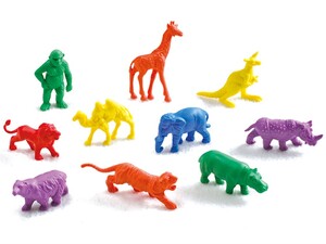 Ігри та іграшки: Ігрові фігурки «Дикі тварини» 120 шт. EDX Education