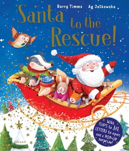 Книги про животных: Santa to the Rescue! - Твёрдая обложка