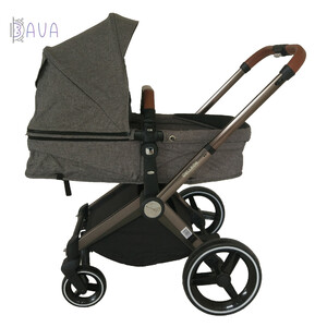 Детский транспорт: Детская коляска Welldon 2 в 1 (серый)
