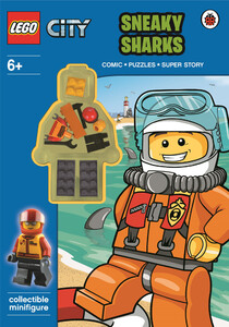 Книги для дітей: LEGO City: Sneaky Sharks Activity Book with Minifigure