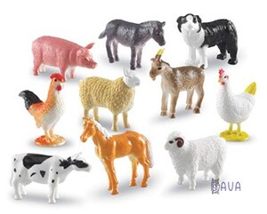 Животные: Фигурки животных "На ферме" 10 шт. от Learning Resources