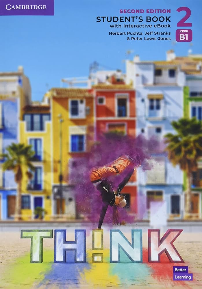 Сучасна та яскрава обкладинка підручника Think Level 2 Student's Book другого видання для підлітків.